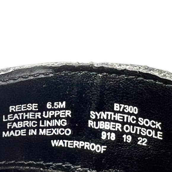 Blondo Womens Size 6.5 Black Leather Waterproof Block Heel Ankle Boots Shoes - Picture 12 of 12